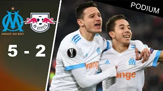 OM - RB Leipzig (5-2) |Match replay avec le son RMC 2018 | 1/4 finale europa league🎙️
