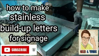 How to make Stainless build-up letters