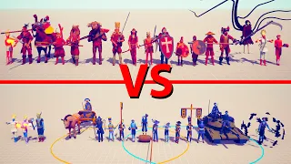 MELEE Team vs LEGACY Team - Totally Accurate Battle Simulator TABS