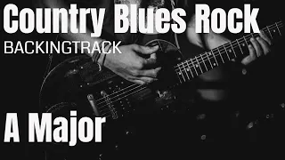 Country Blues Rock Guitar Backing Track A Major