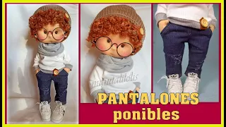 PANTALON ponible DE MUÑECA patrones gratís VIDEO-  7