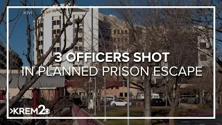 3 officers shot at Boise hospital in 'coordinated' prison inmate escape