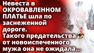 Невеста шла по заснеженной дороге. Такого предательства от мужа она не ожидала...Истории любви