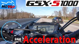 Suzuki GSX-S 1000 - ACCELERATION - GPS measured