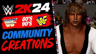 WWE 2K24 WWF COMMUNITY CREATIONS - 80'S 90'S OLD SCHOOL SUPERSTARS