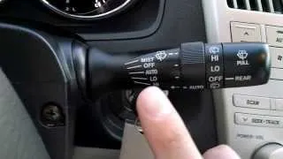 Lexus RX 350 - Rain Sensing Wipers Explanation