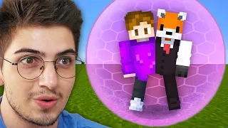 Minecraft ama BİRBİRİMİZE YAPIŞTIK