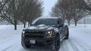 Taking the Raptor Drifting in the Snow! (Strangers Join In!)