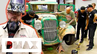 Turning This Antique Ford Into The Ultimate Gas Monkey Shop Truck | Fast N' Loud