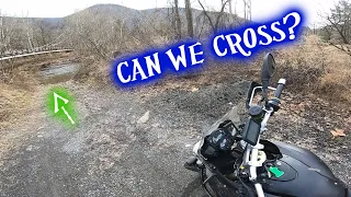 Should we cross the creek?! BMW F800GS - Suzuki Vstrom 650