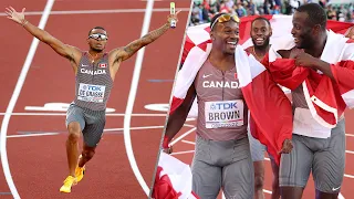 Details behind Canada's relay win over the Americans at worlds, PLUS Andre De Grasse stays dominant
