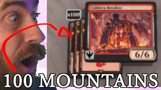 THIS IS WHY YOU WANT TO PLAY 100 MOUNTAINS IN YOUR DECK! Historic MTG Arena