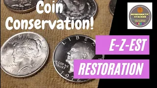 How to perform Conservation to your coins before submission to grading. #ASMR #silver