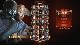 Mortal Kombat 9 - Expert Tag Ladder (Raiden & Sub-Zero/3 Rounds/No Losses)