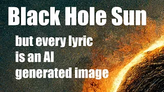 Black Hole Sun - But every lyric is an AI generated image