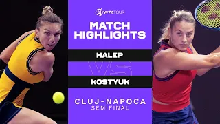 Simona Halep vs. Marta Kostyuk | 2021 Cluj-Napoca Semifinal | WTA Match Highlights