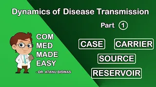 Disease Transmission | Part - 1 | Sources, Reservoirs, Cases, Carriers | CMME |