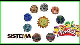 Como hacer Sistema Solar con Plastilina      #emojis