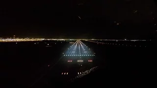 Night landing runway 21R Athens international airport (ATH LGAV)