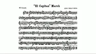 El Capitan March: E-flat Cornet: John Philip Sousa