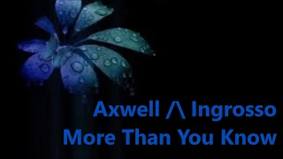 Nightcore(female version){lyrics}Axwell / Ingrosso - More Than You Know