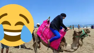 ركبت في جمل 🐫 و كان غادي يطيحني أمين تشفا فيا و أخيرا تجمعنا😘