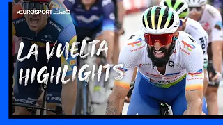 A CHAOTIC close in Oliva! | La Vuelta Highlights | Eurosport
