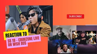SB19 - CRIMZONE LIVE on the Wish USA Bus. REACTION! They have rizz!