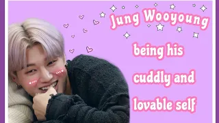 Jung Wooyoung Being His Cuddly and Lovable Self