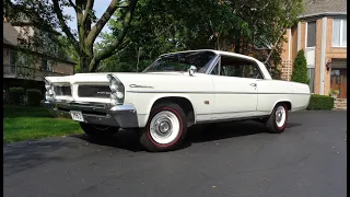 1963 Pontiac Catalina 421 HO H.O. CI engine 4 Speed in White & Ride My Car Story with Lou Costabile