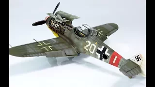 weathering messerschmitt Bf-109G-6 1/48 part 4