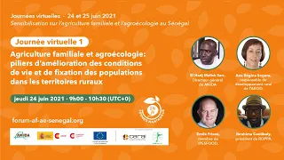 JOURNEES VIRTUELLES SENSIBILISATION SUR L’AGRICULTURE FAMILIALE ET L’AGROECOLOGIE AU SENEGAL