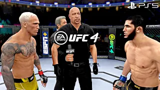 UFC 4 - Islam Makhachev vs. Charles Oliveira - UFC Lightweight Championship Match | PS5™ [4K60]