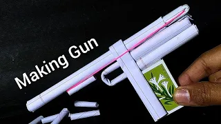 HOW TO PAPER GUN MATCHBOX _6 SHOOTER GUN 🔫 EASY TUTORIAL