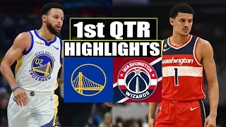 Golden State Warriors vs Washington Wizards 1st QTR Game  Highlights | December 22, 2023