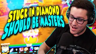 HARDSTUCK DIAMOND ADC THINKS HES IN ELO HELL. SO I PUT HIM IN A MASTERS LOBBY TO PROVE IT