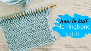 How to knit perfectly The Herringbone stitch Tutorial