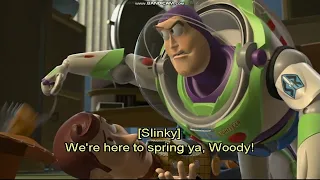 Toy Story 2 (1999) Sheriff Woody / To the Rescue! Scene (Sound Effects Version)