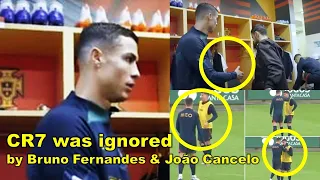 CR7 was ignored by Bruno Fernandes & João Cancelo