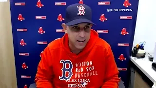 Alex Cora  nos describe las emociones que se vivieron en la victoria de ayer de los MediasRojas.