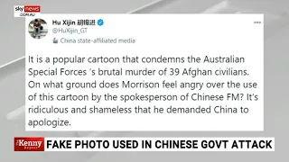 China state owned newspaper calls Scott Morrison’s apology demand ‘ridiculous and shameless’