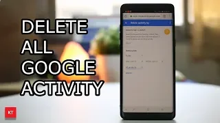 How to delete all google activity such as history and searches