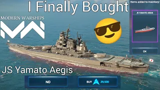 😎Bought JS Yamato Aegis in Modern Warships | How to Buy Yamato Aegis