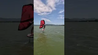 Anete Krebs Wingfoil na Lagoa de Ibiraquera