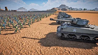 20 AUTO SHERMAN TANKS vs 2,000,000 KNIGHTS - Ultimate Epic Battle Simulator 2 | UEBS 2