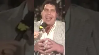 #AndreTheGiant Talks About Juice And Snakes. I Think.