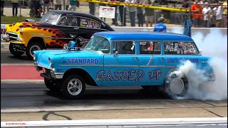 Full Throttle Nostalgia Gassers Reliving Glory Days at Byron Dragway Vintage Racing