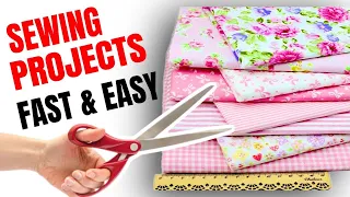3 easy sewing projects compilation! ( Scrap fabric friendly too) sewing for beginners