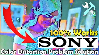 LCD TV screen color distortion || Easy fix || Sony LCD TV color problem solution (100% works) || DIY