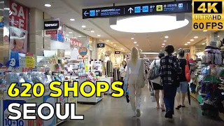 Walk & Talk in the Largest (626 shops) Underground Shopping Mall in Seoul | Pros & Cons of Korean 4K